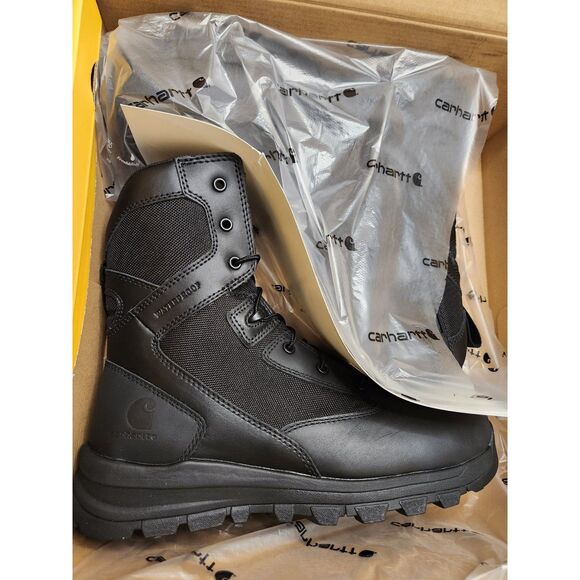Carhartt Gilmore Waterproof Nano Toe Side Zip Boot Men’s 9 Black